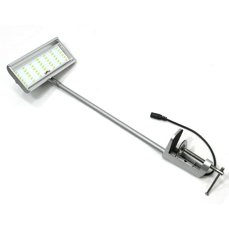 Aluminum hand shank display arm light silver